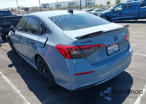 2022 Honda Civic Sport z USA, uszkodzony, nr VIN 2HGFE2F52NH578941